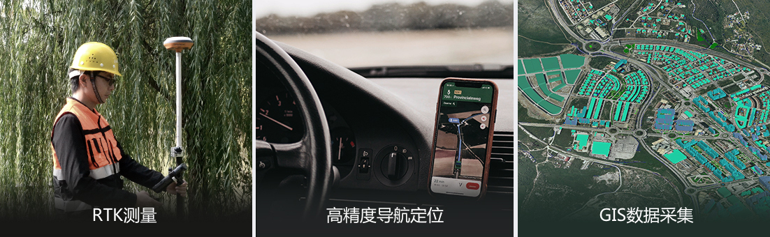 適用于RTK測(cè)量、高精度導(dǎo)航定位、GIS數(shù)據(jù)采集